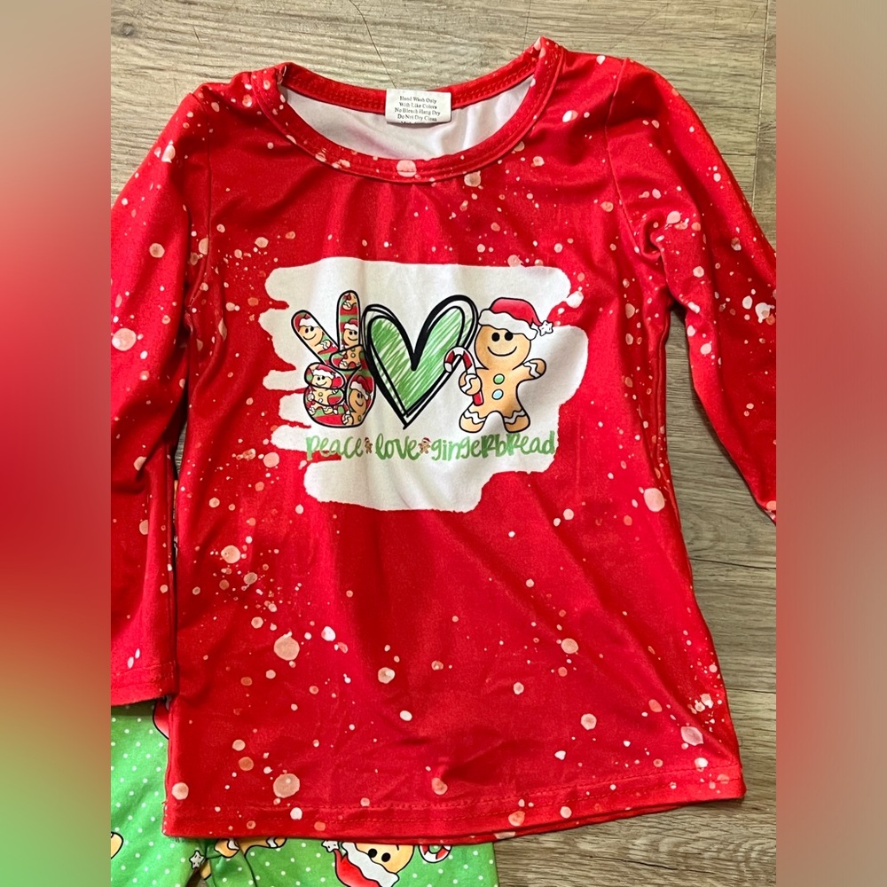 Boutique Peace, Love, Gingerbread Bell Bottom Pants - XS(12/18mos) - Picture 2 of 5